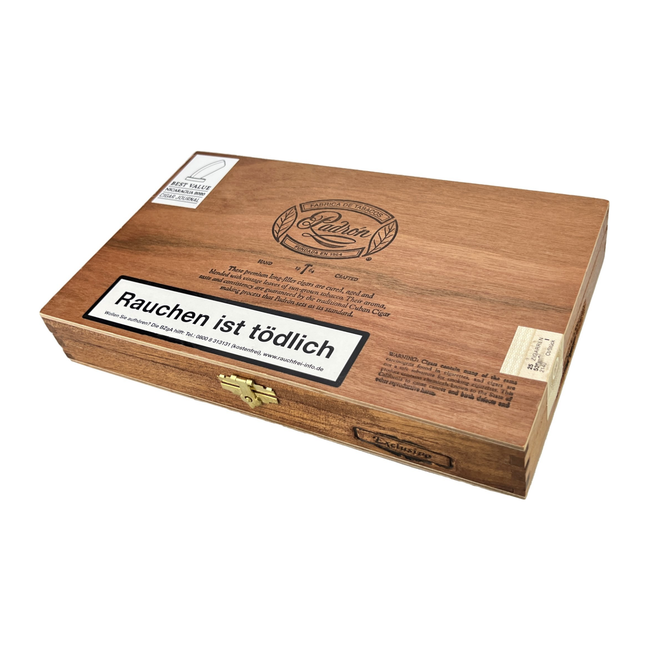Padron 1964 Anniversary Series Exclusivo Natural 25s 帕德龙 1964周年系列 独家 自然  25支/盒