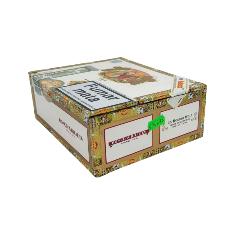 ROMEO Y JULIETA No.1 25s 罗密欧与朱丽叶 一号铝管 25支 破损样盒 编号 （248）