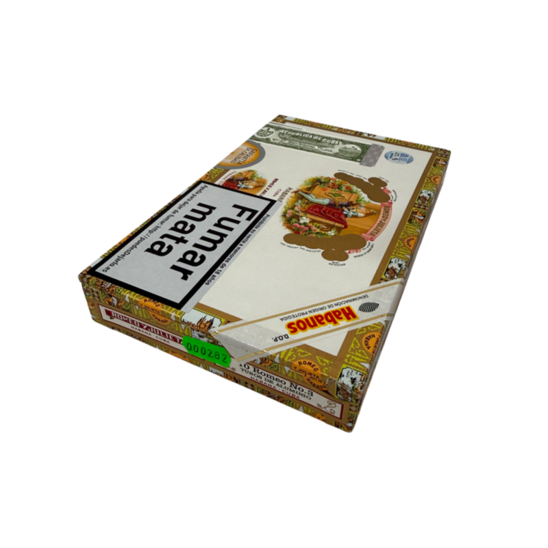 ROMEO Y JULIETA No.3 TUBO 10s  罗密欧与朱丽叶 三号铝管 10支  破损样盒 编号 （282）