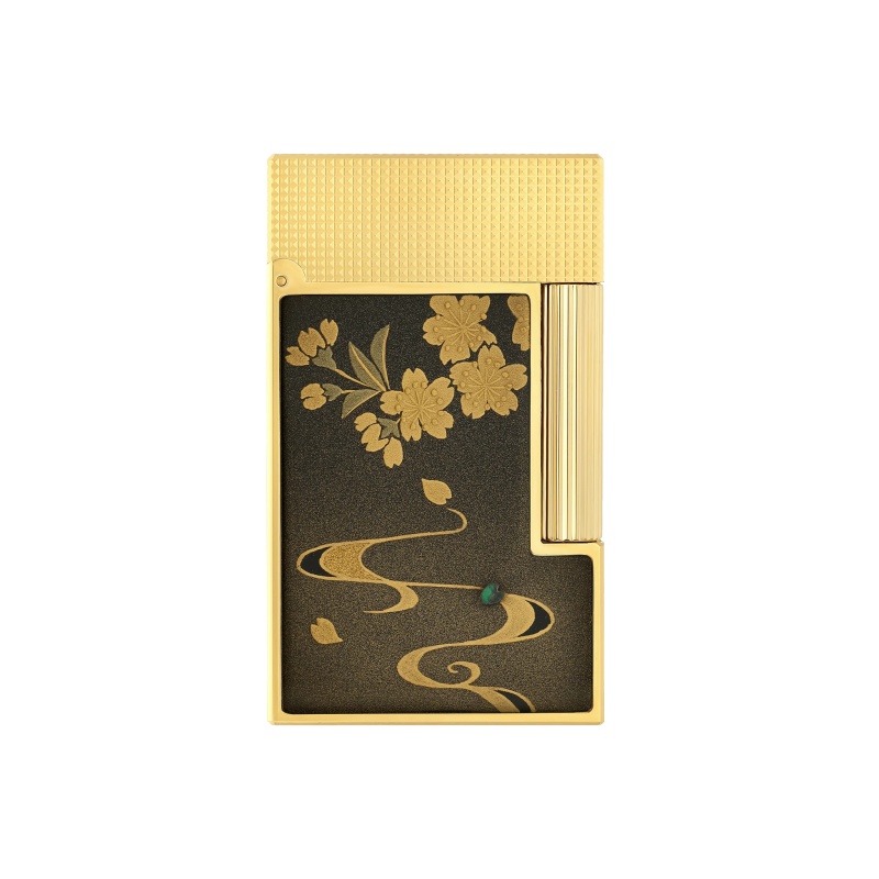 S. T.DUPONT 都彭 LIGNE2 朗声系列 珍珠母 复古 打火机 金色 C16151