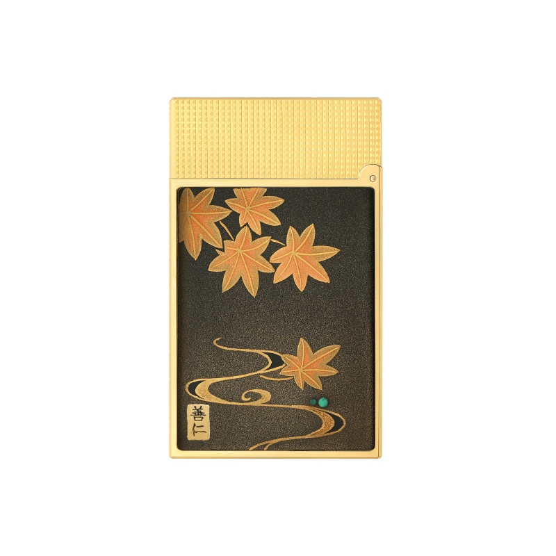 S. T.DUPONT 都彭 LIGNE2 朗声系列 珍珠母 复古 打火机 金色 C16151
