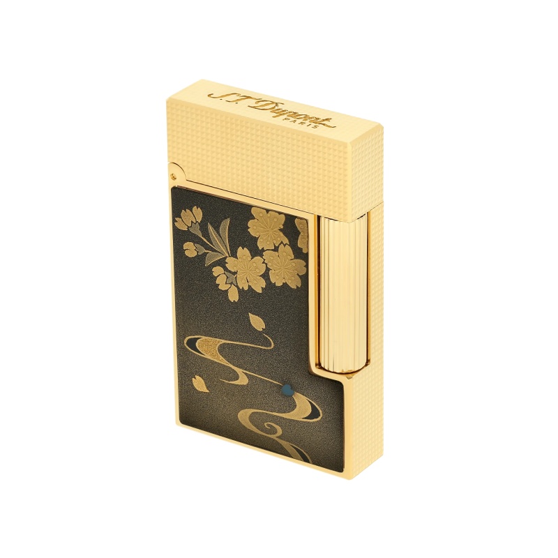 S. T.DUPONT 都彭 LIGNE2 朗声系列 珍珠母 复古 打火机 金色 C16151