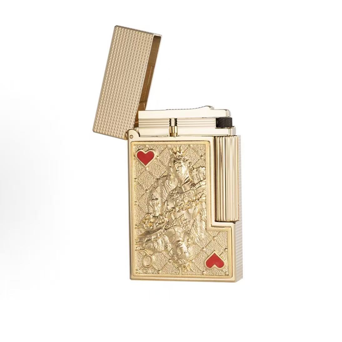 S. T.DUPONT 都彭 LIGNE 2系列 King of Hearts 红心王 朗声打火机 珍藏版 金色 016457