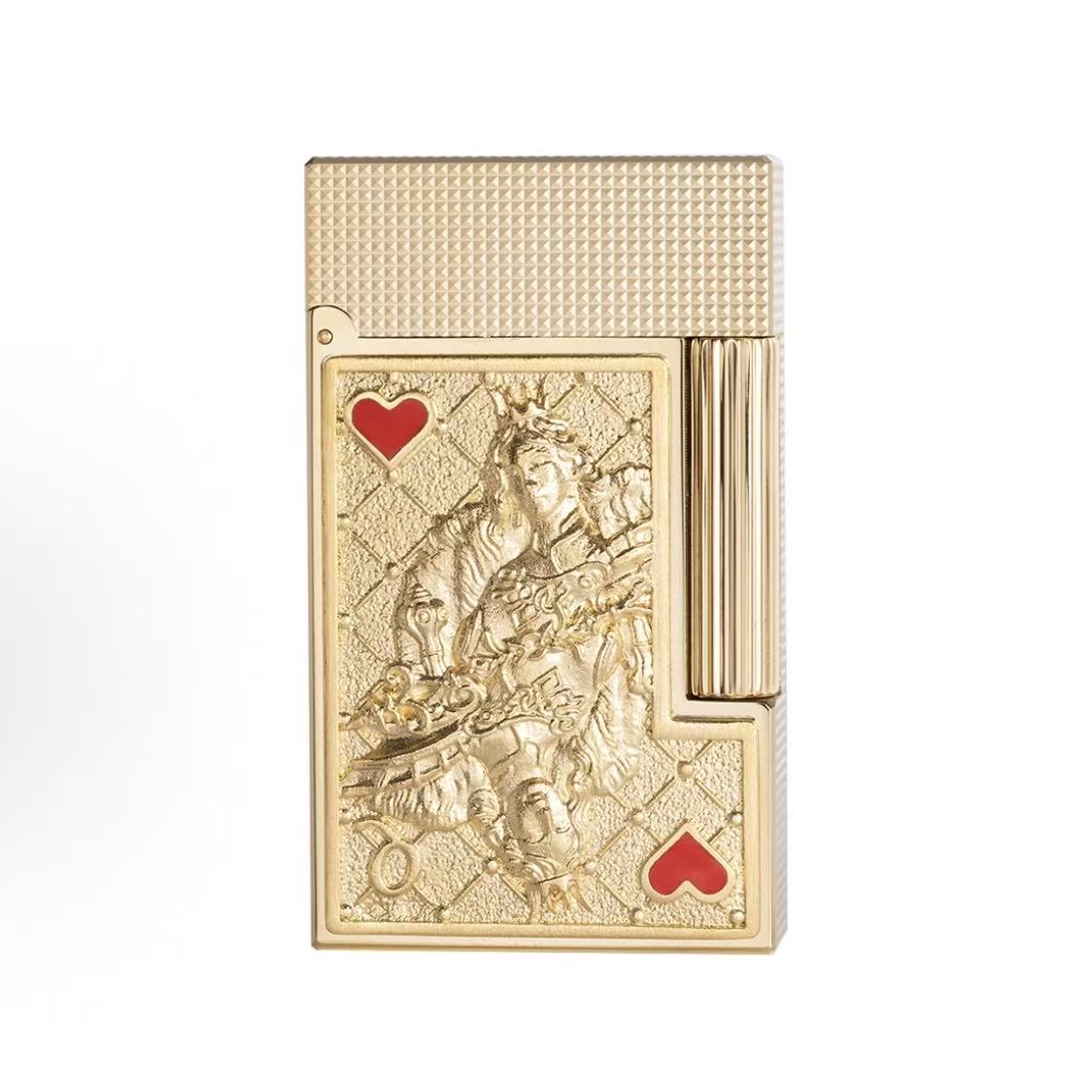 S. T.DUPONT 都彭 LIGNE 2系列 King of Hearts 红心王 朗声打火机 珍藏版 金色 016457