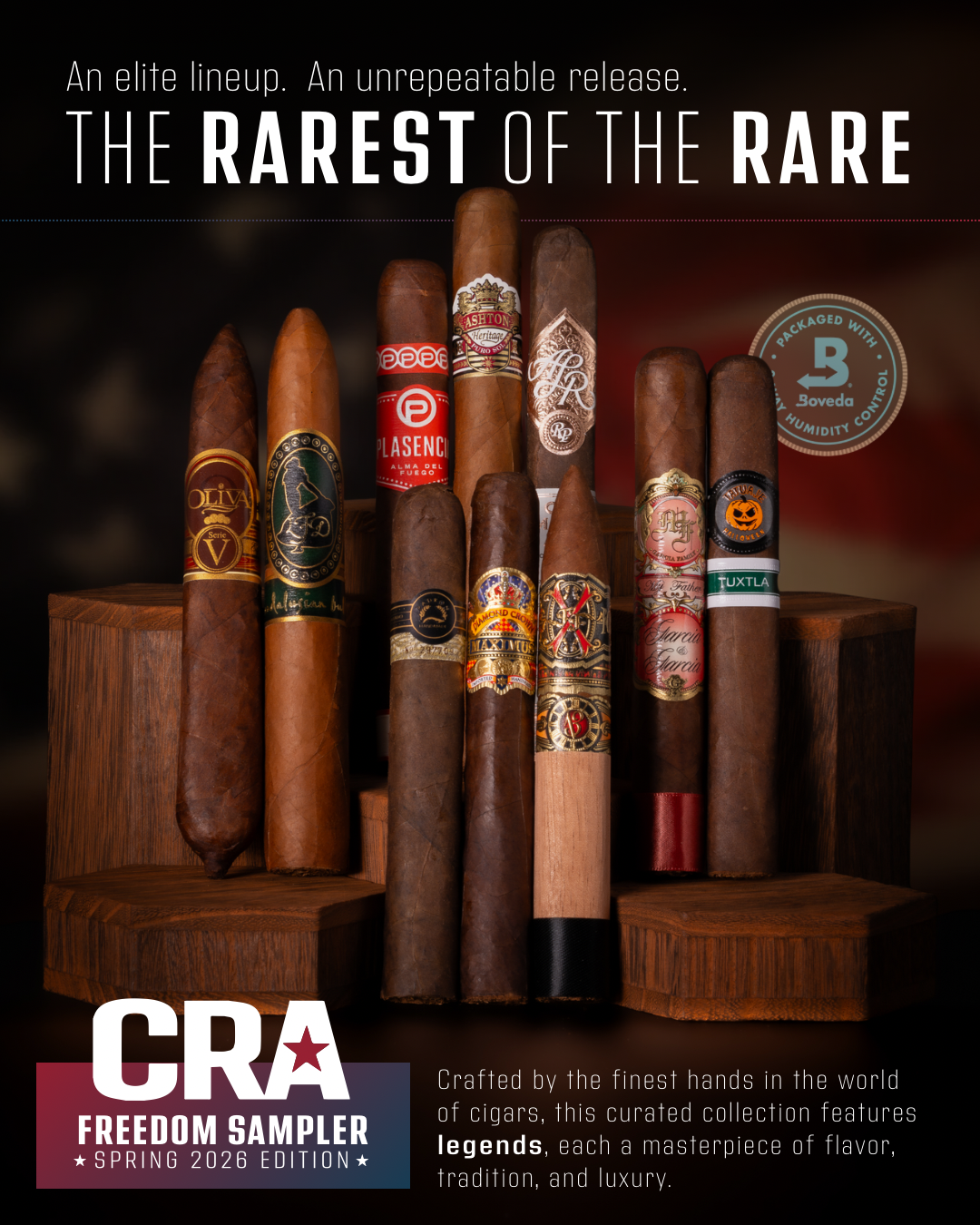 Cigar Rights of America 2026 Spring Freedom Sampler 10s CRA2026 春季自由样包 10支/包