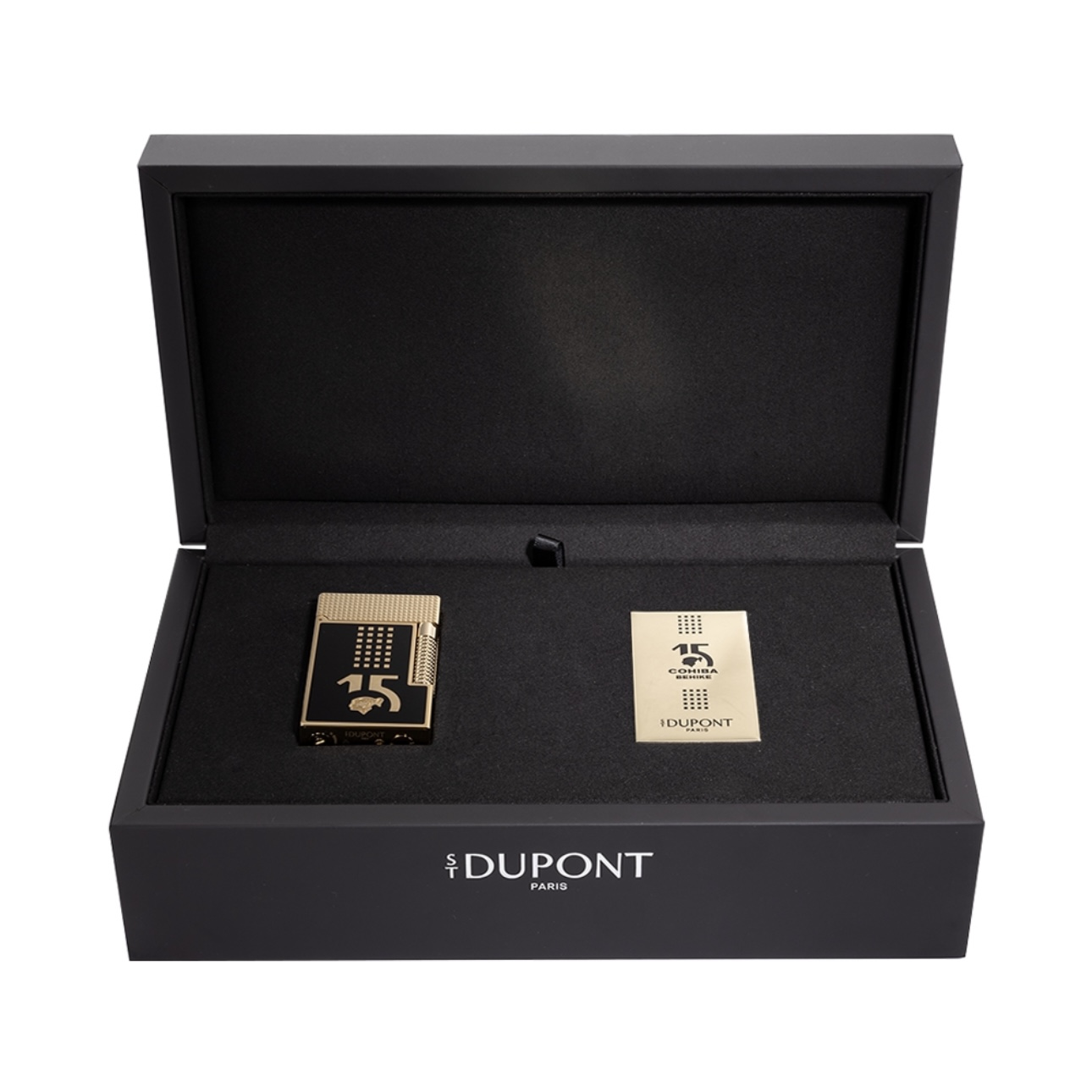 S.T.DUPONT 都彭 Le Grand 格兰德系列 高希霸 贝伊可联名 双火焰 黑金 打火机 C23003CL