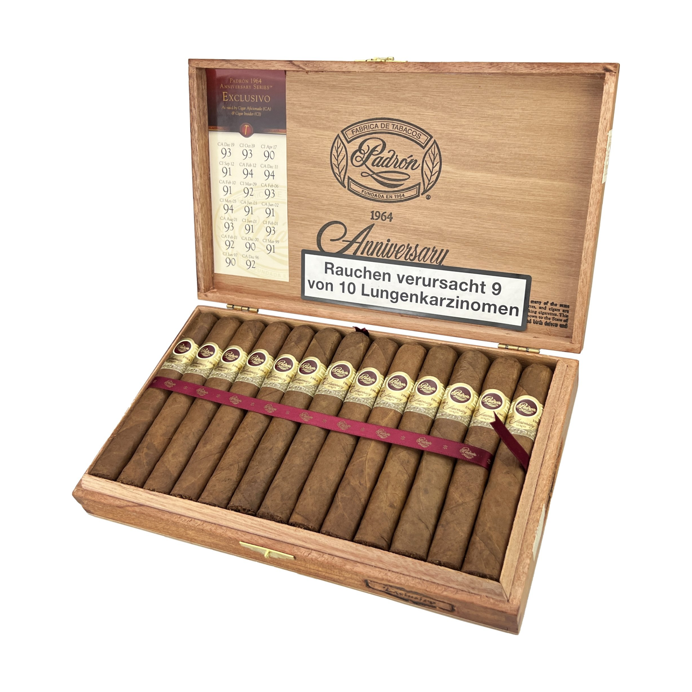 Padron 1964 Anniversary Series Exclusivo Natural 25s 帕德龙 1964周年系列 独家 自然  25支/盒