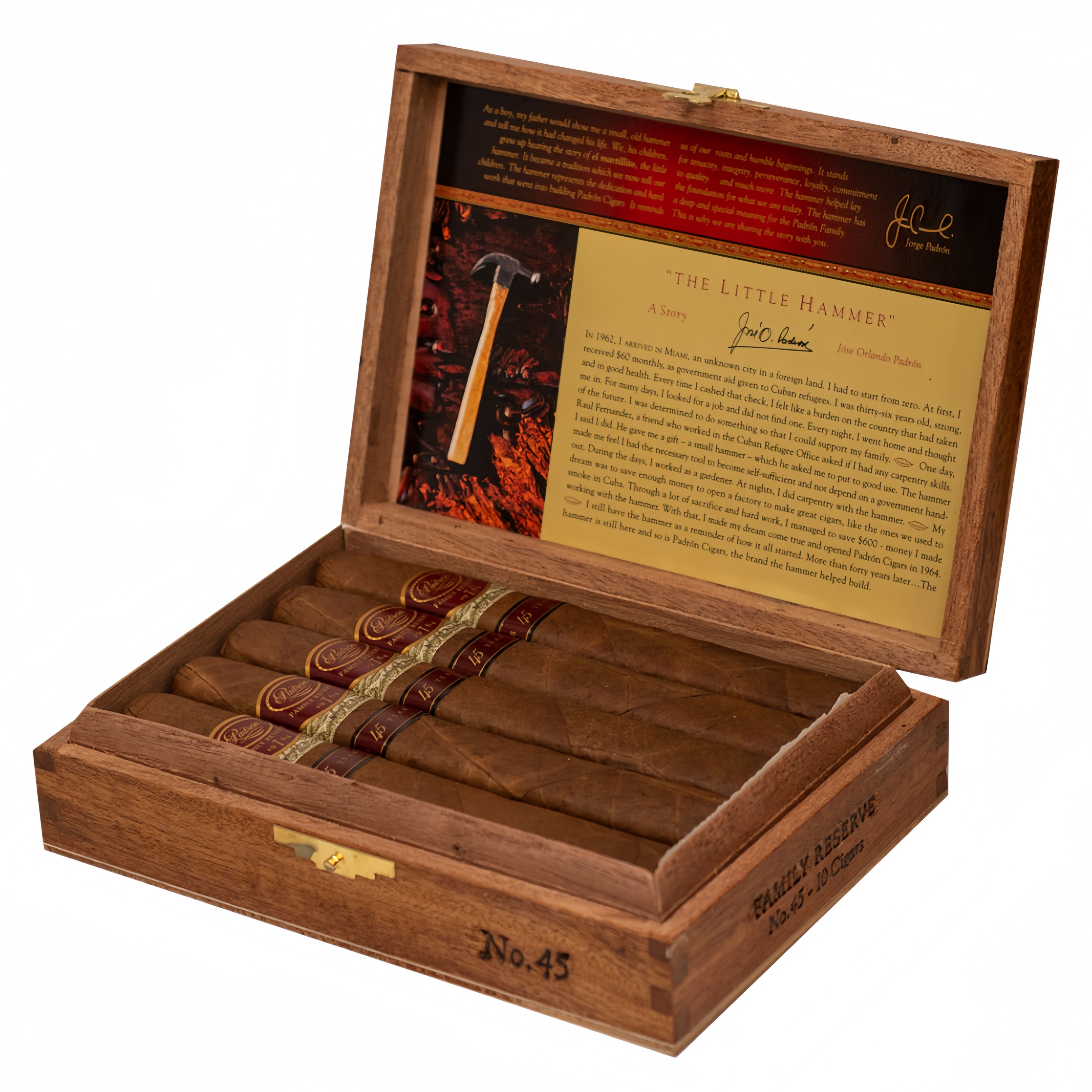 Padron Family Reserve No.45 Maduro 10S 帕德龙 家族珍藏 45 号 马杜罗 10 支/盒