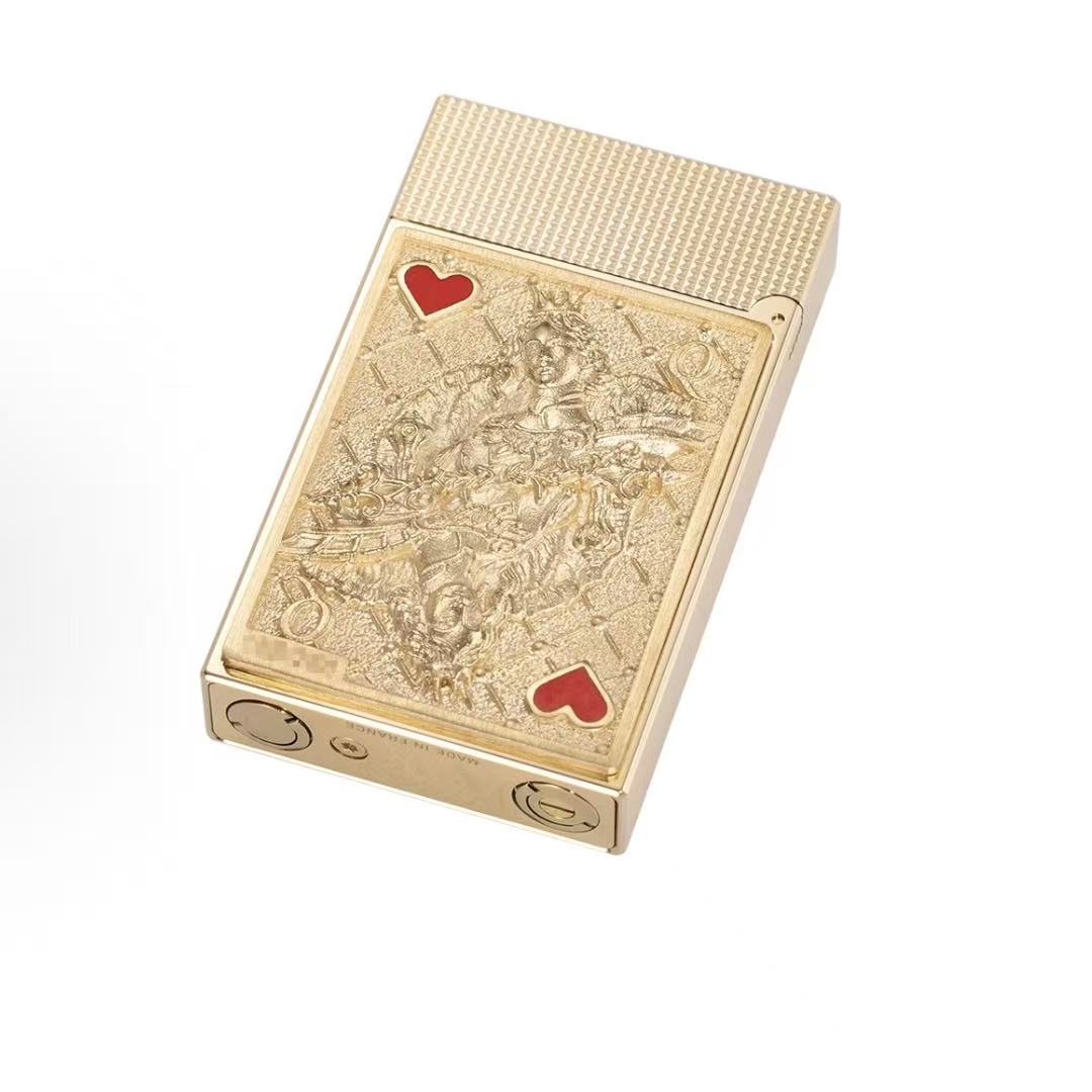 S. T.DUPONT 都彭 LIGNE 2系列 King of Hearts 红心王 朗声打火机 珍藏版 金色 016457
