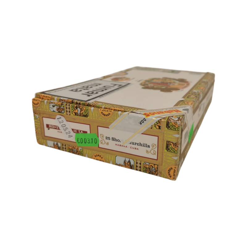 ROMEO Y JULIETA SHORT CHURCHILLS 25s 罗密欧与朱丽叶 短丘吉尔 25支 破损样盒 编号 （310）
