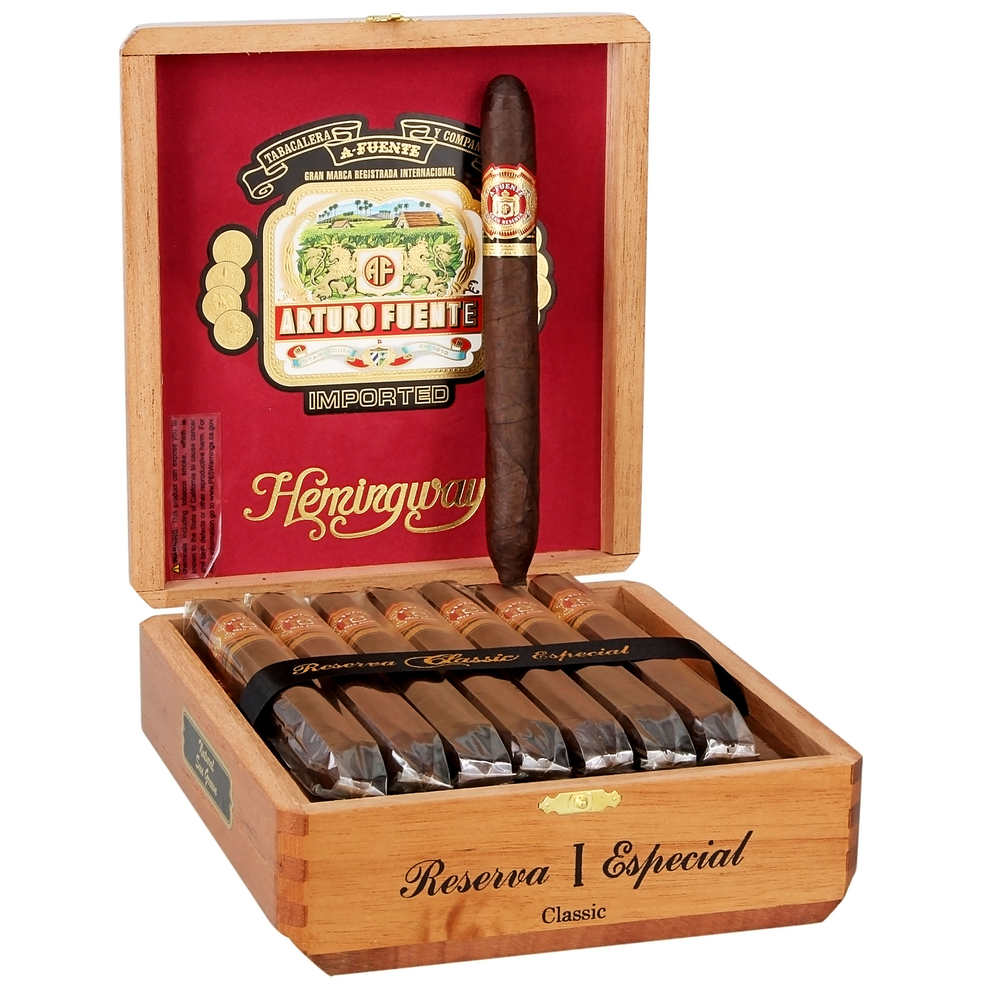 Arturo Fuente Hemingway Classic Sungrown 25s 阿图罗·富恩特 海明威经典 日晒  25支/盒