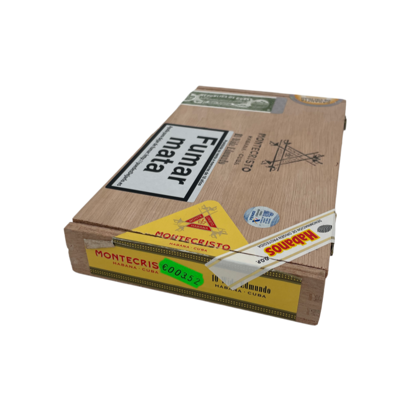 MONTECRISTOS WIDE EDMUNDO 10s 蒙特 宽艾蒙多 10支 破损样盒 编号 （352）