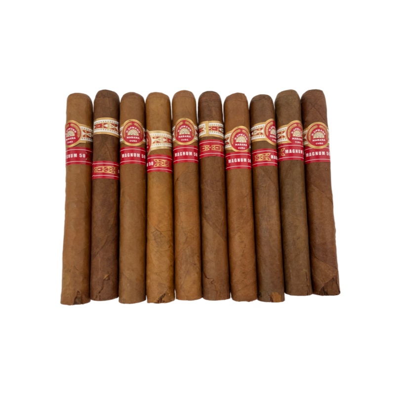 H UPMANN  MAGNUM 50 10s 乌普曼 玛瑙50 木盒 10支 破损样盒 编号 （343）