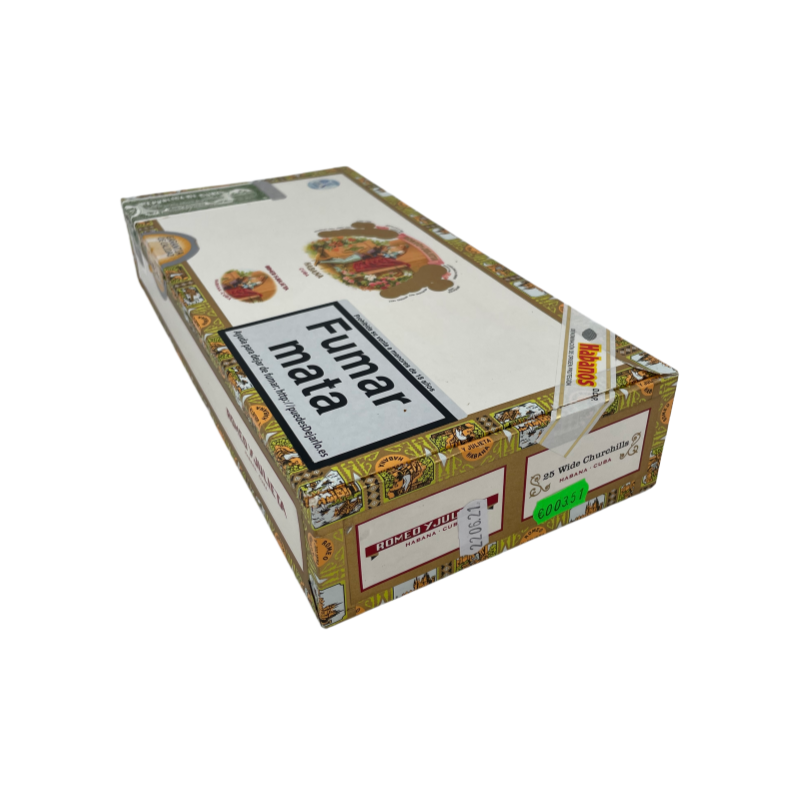 ROMEO Y JULIETA WIDE CHURCHILLS 20s 罗密欧与朱丽叶 宽丘吉尔 20支 破损样盒 编号 （351）