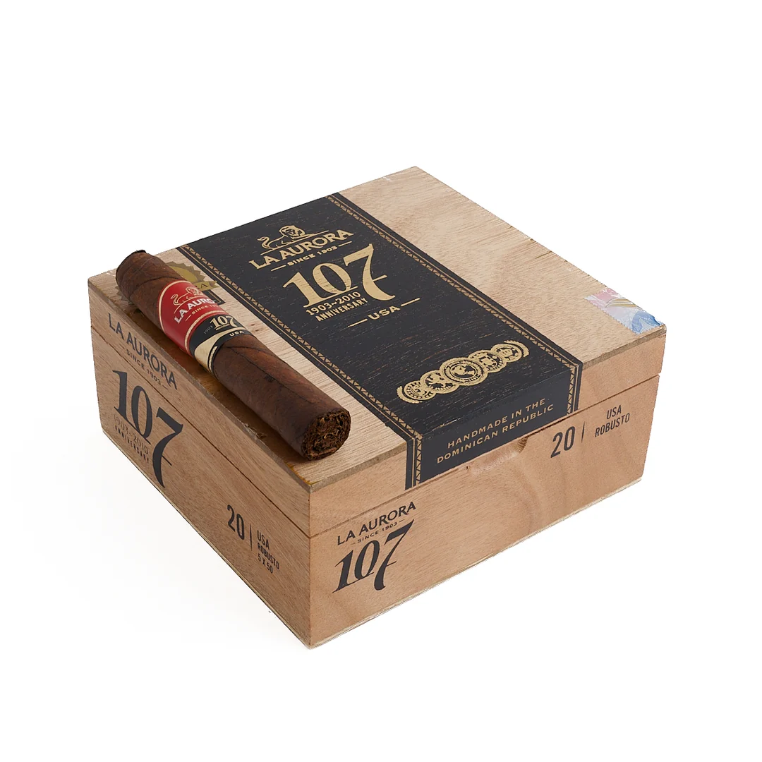 La Aurora 107 Maduro Usa Robusto 20s 狮子王 107 马杜罗 罗布图 20支/盒