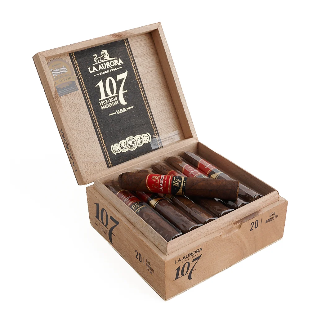 La Aurora 107 Maduro Usa Robusto 20s 狮子王 107 马杜罗 罗布图 20支/盒