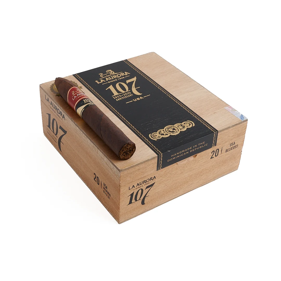La Aurora 107 Maduro Usa Belicoso 20s 狮子王 107 马杜罗 比利高  20支/盒