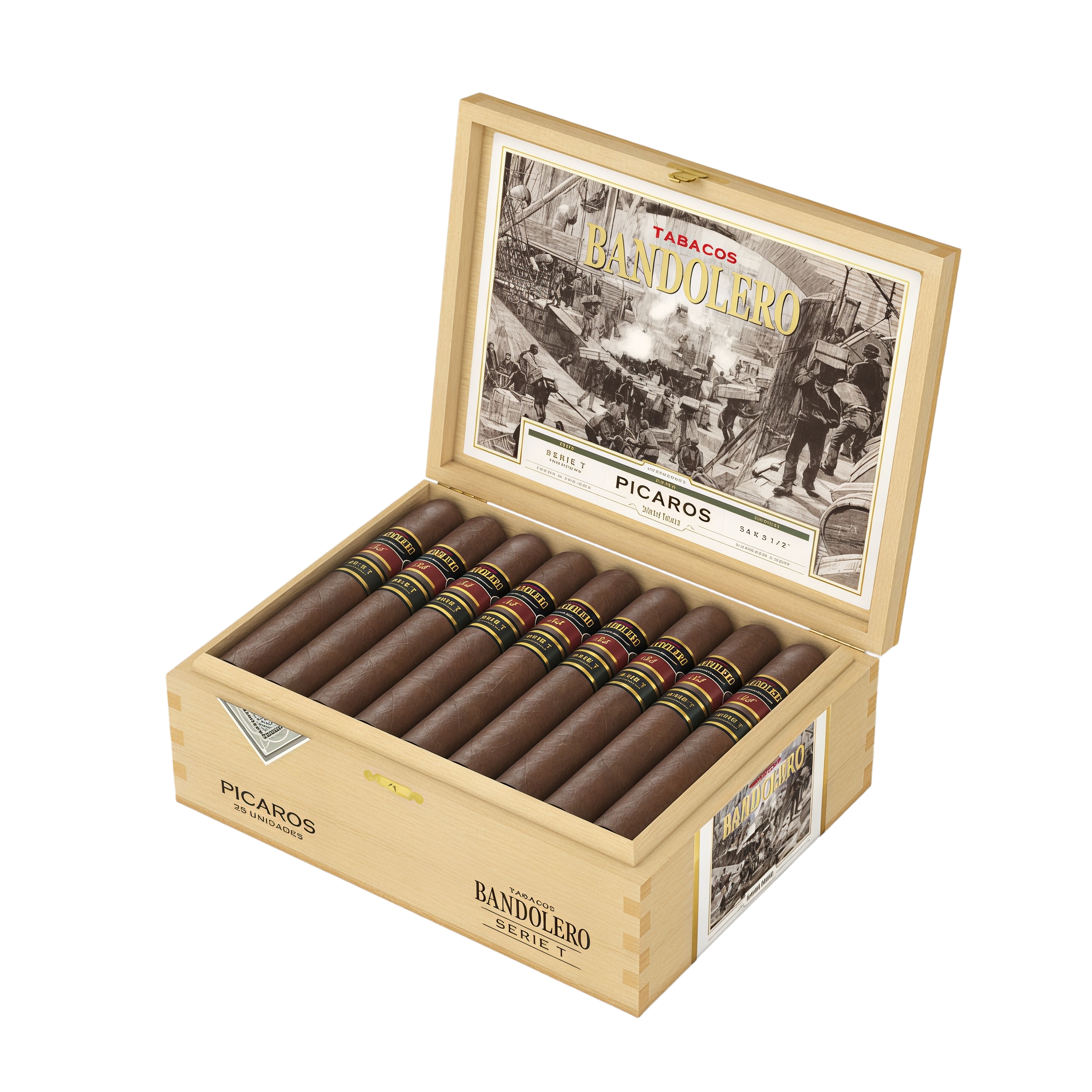 Bandolero Serie T Traficantes Picaros 25s 班多莱罗 T系列 走私者 皮卡罗斯 25支/盒
