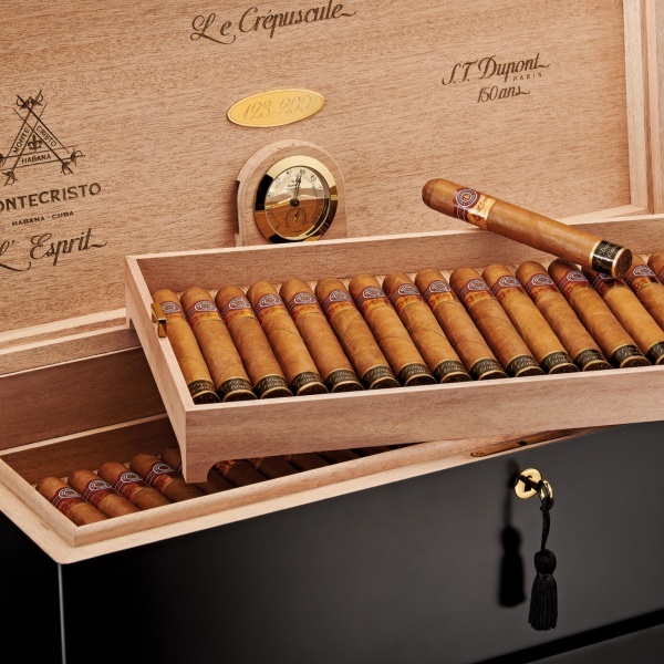 Montecristo Cigar |  L'Esprit x ST Dupont LE CREPUSCULE HUMIDOR 蒙特與都彭聯名 黃昏保濕盒 50支/盒