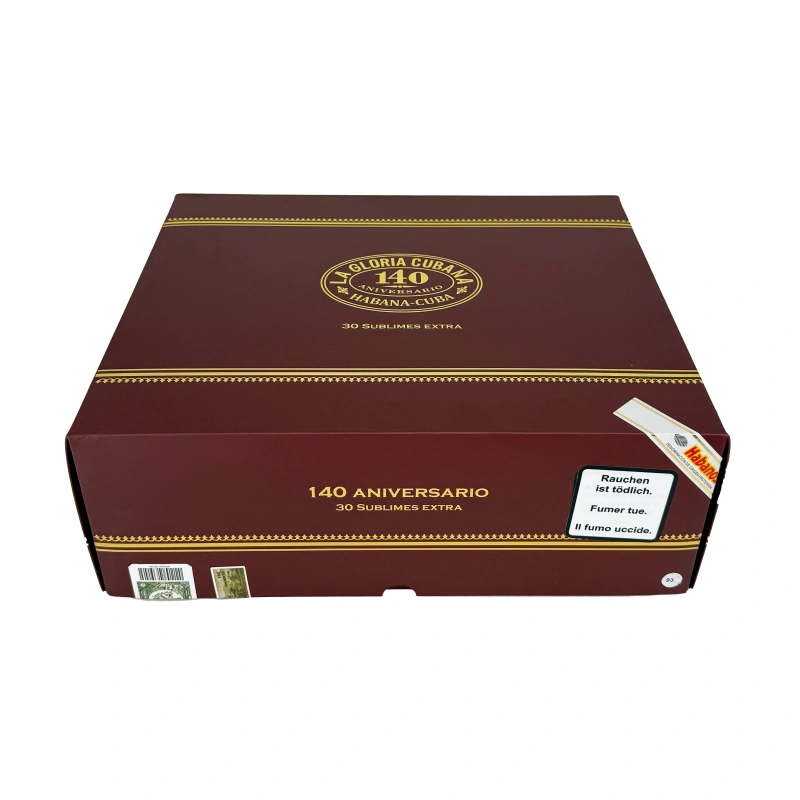 La Gloria Cubana Sublimes Extra 140th Aniversario 30s 古巴荣耀崇高140周年纪念 30支/盒