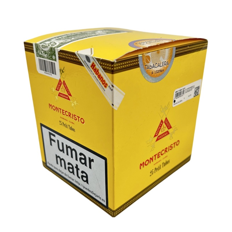 MONTECRISTOS PETIT TUBO 25s 蒙特 小铝管纸盒5支×5盒 25支/盒（澳门自提）