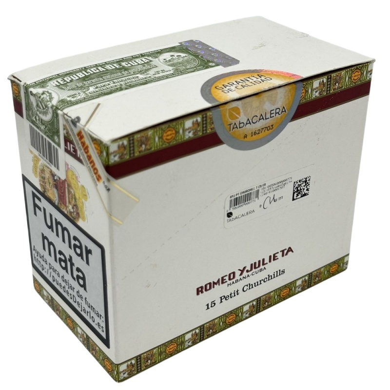 ROMEO Y JULIETA PETIT CHURCHILLS 15s 罗密欧与朱丽叶 小丘吉尔纸盒铝管 15支/盒（澳门自提）