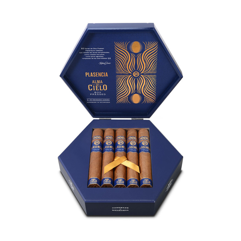 Plasencia Alma del Cielo Boreal 10s 帕拉森 苍魂系列 蓝曦 盒压六边形 10支/盒（澳门自提）