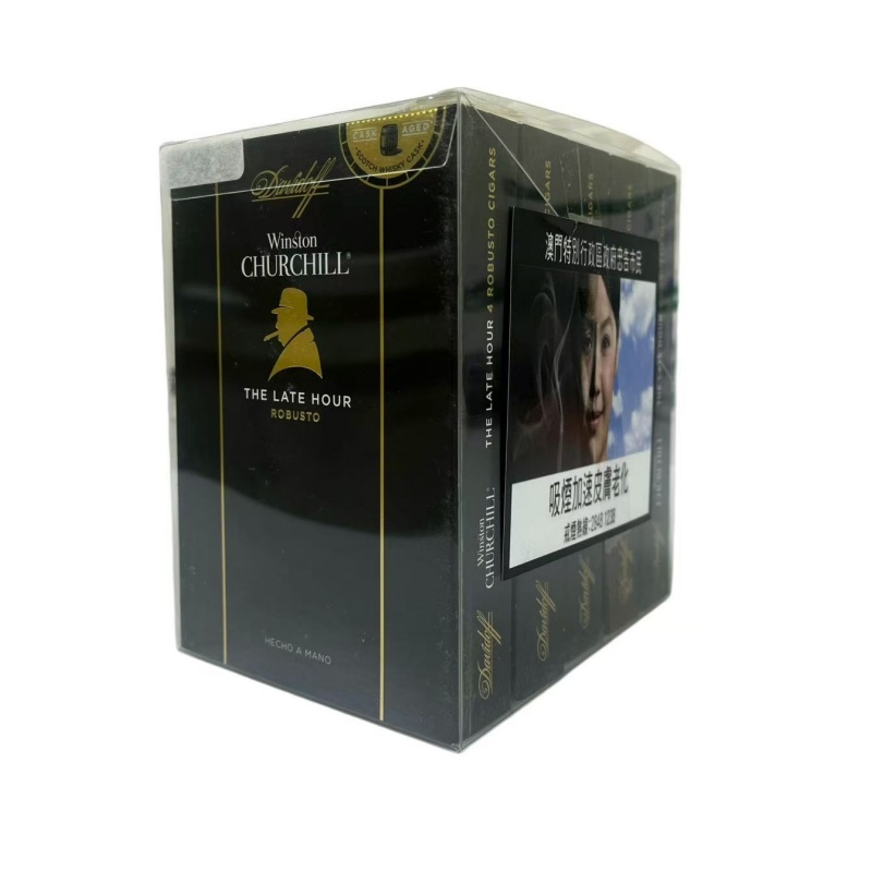 DAVIDOFF WINSTON CHURCHILLTHE LATE HOUR ROBUSTO 20S 大卫杜夫 温斯顿 至暗时刻 罗布图 纸盒4*5 20支/盒（澳门自提）