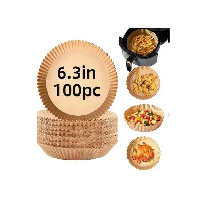 Wholesale Low Cost Disposable Round Air Fryer Oil Absorbent Liner Paper for Home Air Fryer Paper