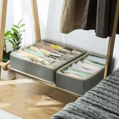 Customized soft fabric separated convenient wardrobe clothing arrangement home storage box