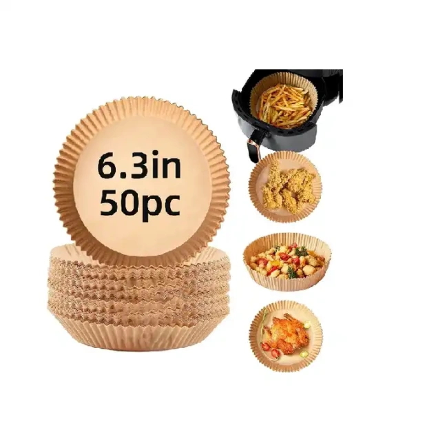 Low price deep fryer inner pad waterproof round convenient disposable household air frying paper