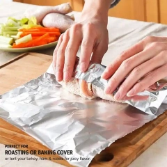 Food grade household tin foil kitchen baking special paper high temperature resistant aluminum foil roll