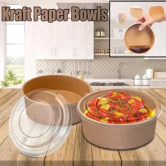 Low Price Hot Selling Disposable Biodegradable Transparent Pet Takeaway Packaging Bowl Cover