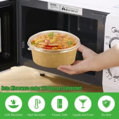 Low Price Hot Selling Disposable Biodegradable Transparent Pet Takeaway Packaging Bowl Cover