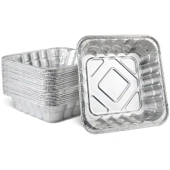 Food grade multi-purpose high temperature resistant thickened aluminum foil container