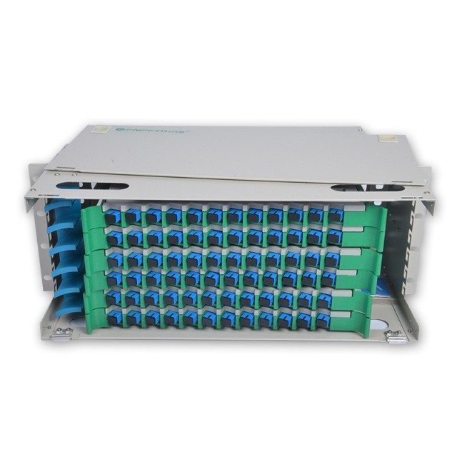 72 SC ODF FDU, com adaptadores, pigtails e todos os acessórios de instalação