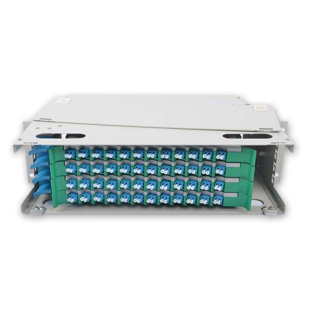 48 Duplex LC ODF FDU, Có bộ chuyển đổi, dây nối và tất cả các phụ kiện lắp đặt