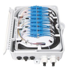 FF-FTB16B 16 Cores Optical Terminal Box (Max Capacity: 16 cores SC), Support Uncuting, Wall Mounting, Pole Mounting, 295x240x85mm