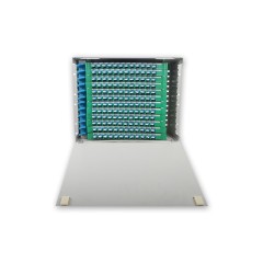 144 Duplex LC ODF FDU, con adaptadores, coletas y todos los accesorios de instalación