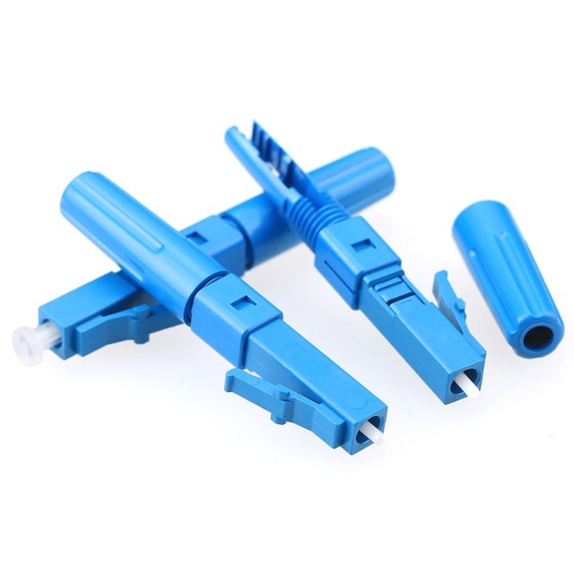 Conector rápido LC/UPC ELC925T-UPC para cabo drop de 2,0 x 3,0 mm, 1,6 x 2,0 mm, cabo interno de 3,0 mm e 2,0 mm, cabo invisível de 0,9 mm, conector de montagem de campo de fibra óptica