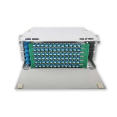 72 Duplex LC ODF FDU, com adaptadores, pigtails e todos os acessórios de instalação