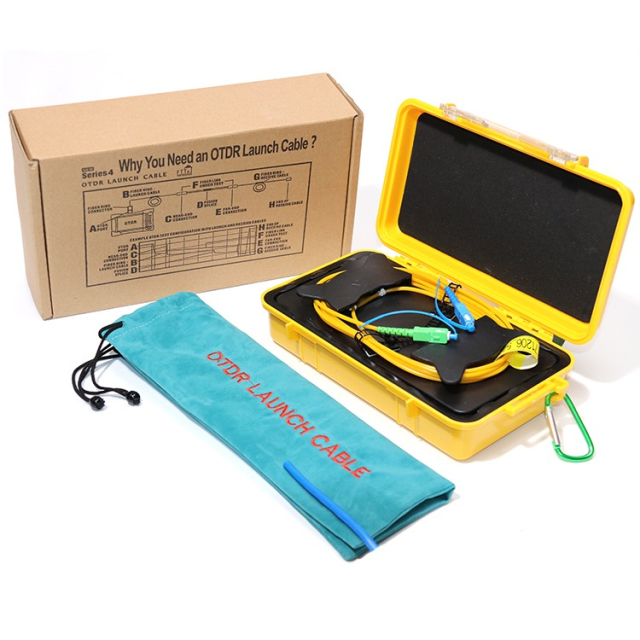 OTDR-Vorlaufkabelbox, OTDR-Totzonen-Eliminator, OTDR-Glasfaserringe, FC/SC/LC