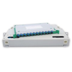 12 SC ODF FDU, com adaptadores, pigtails e todos os acessórios de instalação