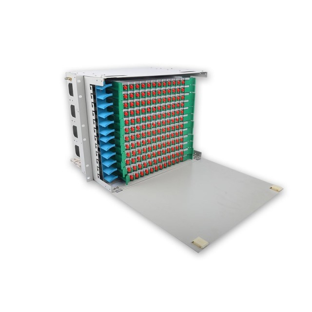 144 FC ODF FDU, com adaptadores, pigtails e todos os acessórios de instalação