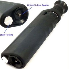 400X 手持式光纤显微镜，用于光纤端面检查，带 1.25 毫米和 2.5 毫米适配器