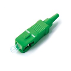 Conector de epoxi SC/APC con funda de 0,9 mm