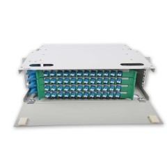 48 Duplex LC ODF FDU, Có bộ chuyển đổi, dây nối và tất cả các phụ kiện lắp đặt