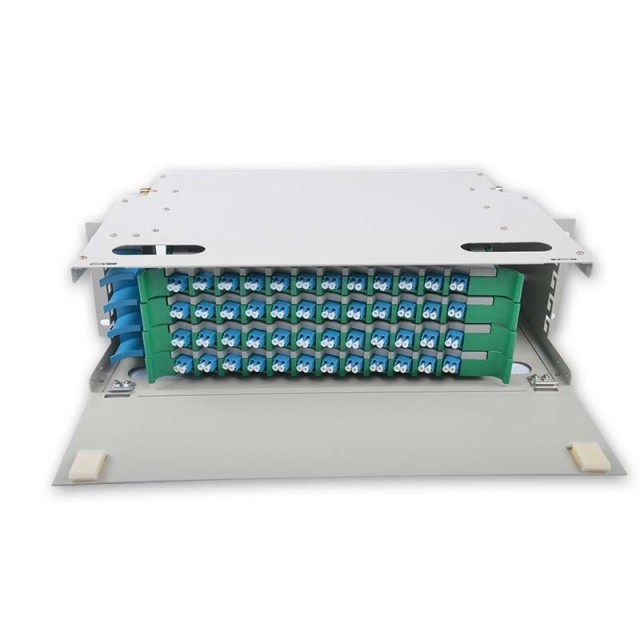 48 Duplex LC ODF FDU, Có bộ chuyển đổi, dây nối và tất cả các phụ kiện lắp đặt