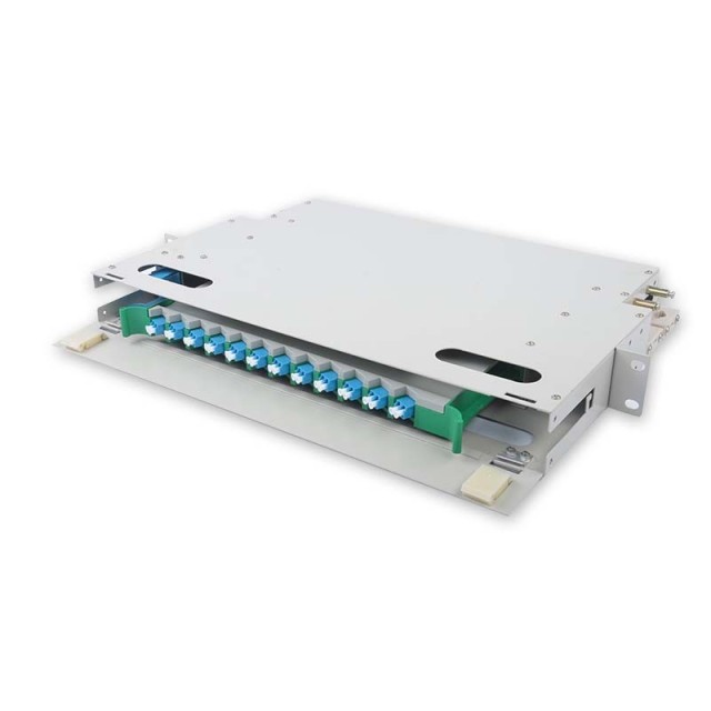 12 Duplex LC ODF FDU, With Adapters, Pigtails and All Installation Accessories