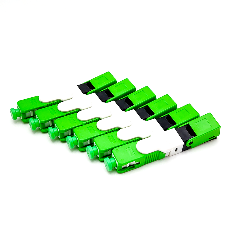 ESC25D-APC SC/APC-Schnellverbinder für 2 x 3 mm Drop-Kabel und 1,6 x 2 mm Drop-Kabel FTTH-Glasfaser-Feldmontagestecker